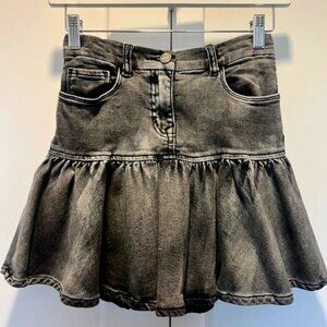 MONNALISA DISNEY RUFFLED DENIM SKIRT (Size 10)